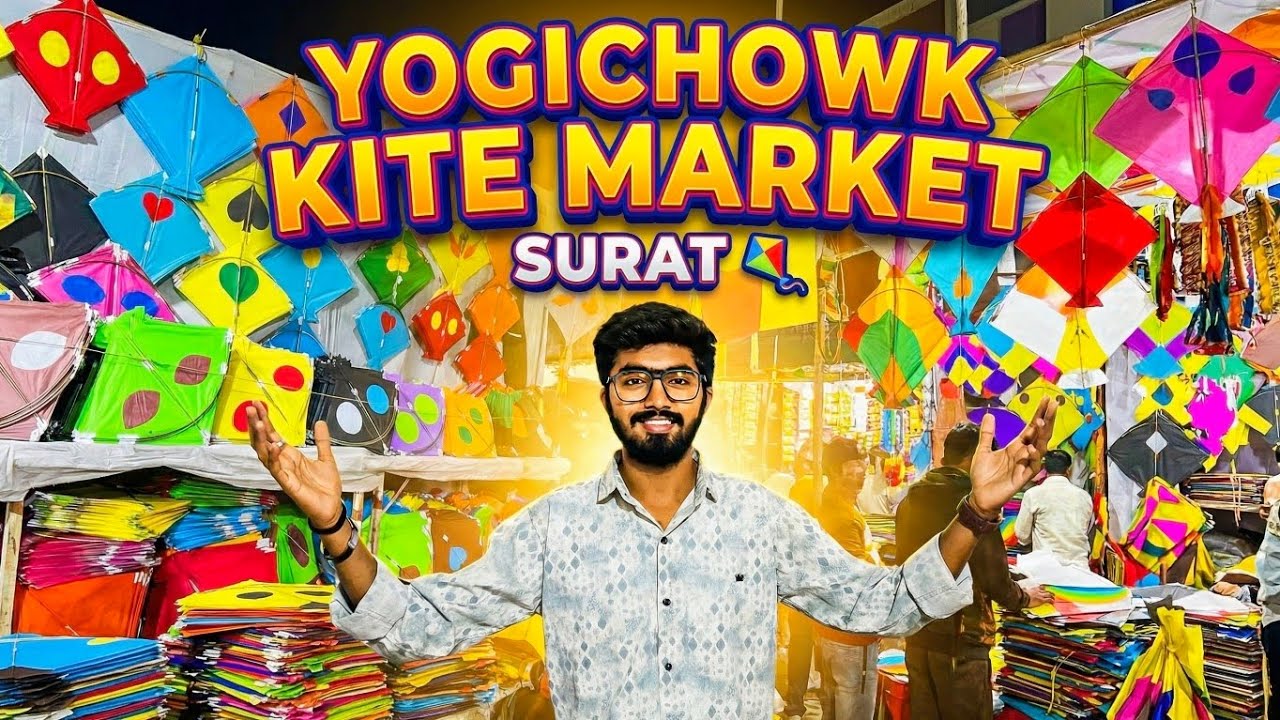 Kite market 🪁 yogichowk surat 📌 