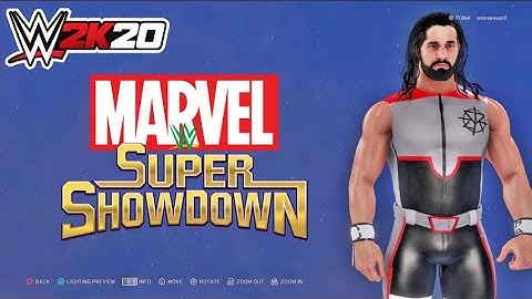 wwe 2k20 seth rollins custome attire super showdown 2019 (easy make).