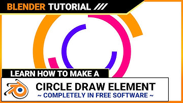 How to make an animated circle draw in Blender | Tutorial