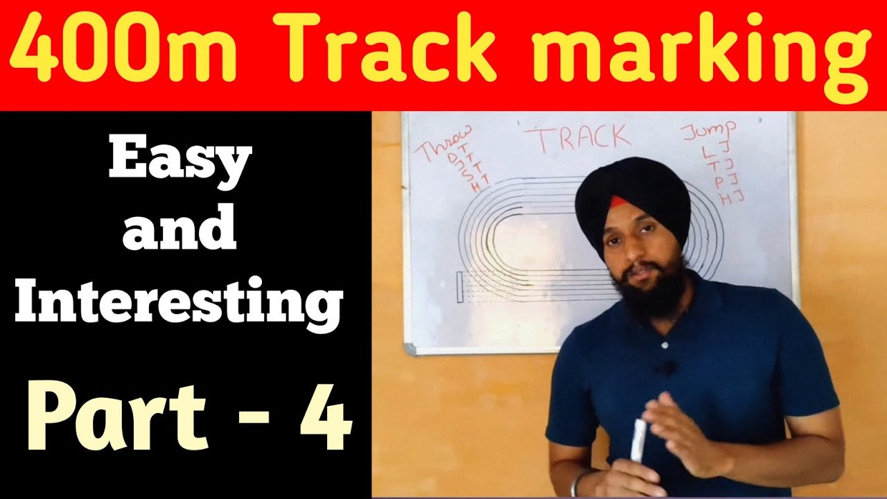 How to Mark 400m Standard Track 400m Athletic Track Marking 400m