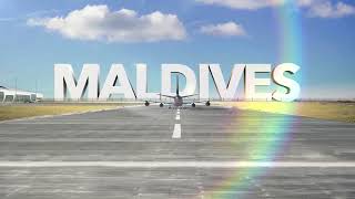 Commercial Airplane Landing Country Maldives