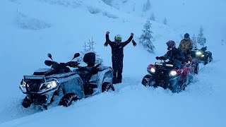 Stuck in the first snow | 2 ❌ Can-Am’s vs Yamaha vs Linhai | We helped a stuck Jeep Wrangler 💥