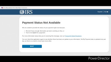 IRS Payment Status Not Available