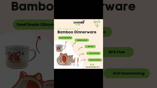 Eco-Friendly Delight: Bamboo Children's Dinnerware for Sustainable Dining
