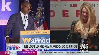 Sen. Kelly Loeffler and Rev. Raphael Warnock head to US Senate runoff January 5