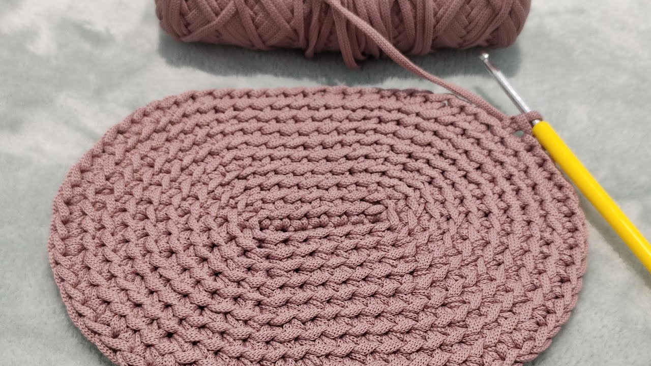 🧶Oval bag base//2 способ вязания овала// Вяжем из шнура