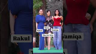 Sara, Rakul &amp; Wamiqa spotted! 🌿 National Park visit. ✨ #Bollygyaan #Shorts #viral
