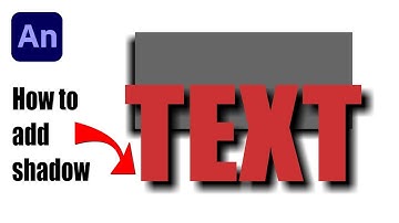 How to add drop shadow to text or any object in dobe Animate