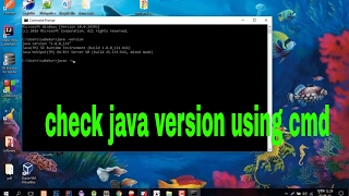 How To Check Java Version In Windows 10 Using Cmd Youtube