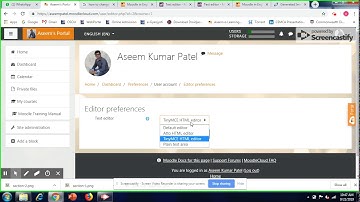Change Editor in Moodle