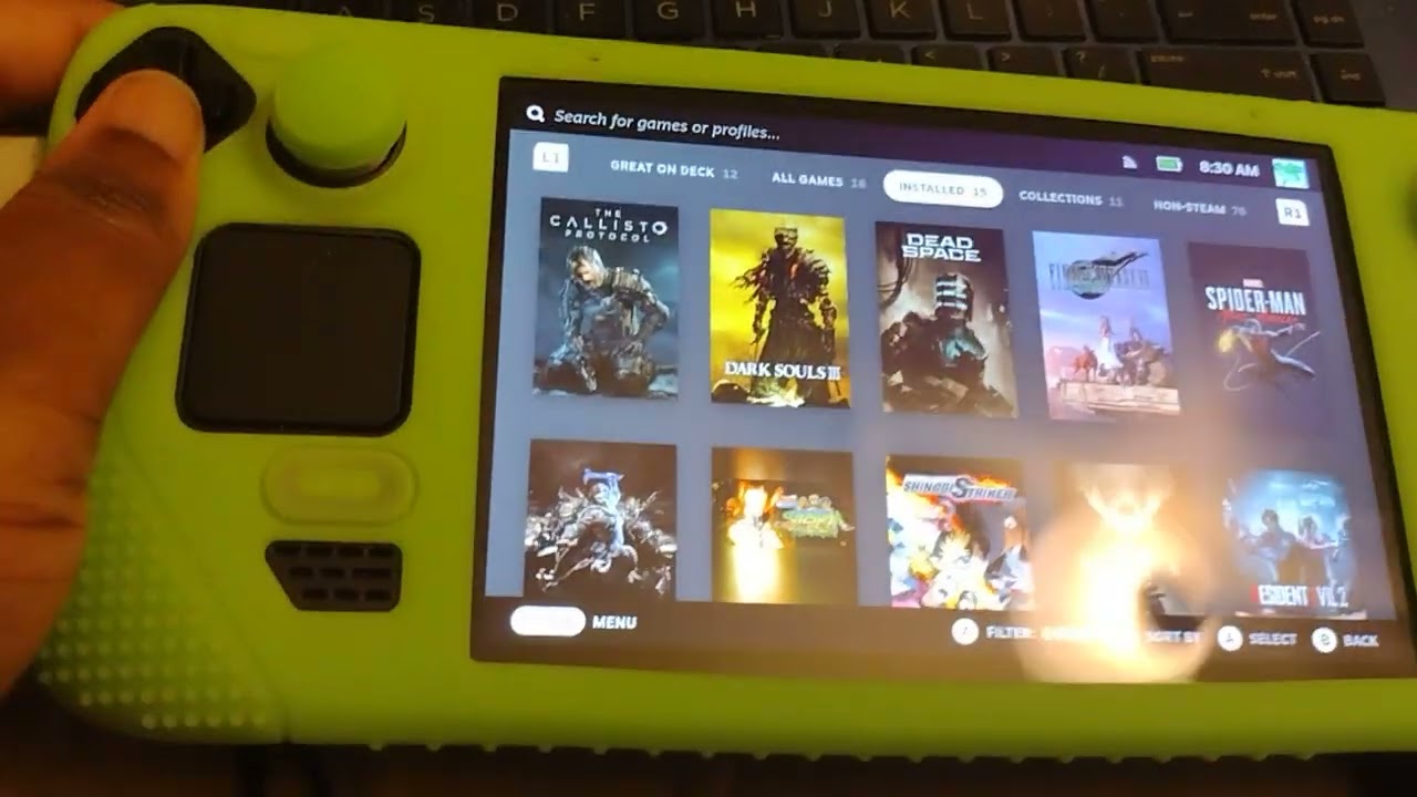L1 on Steam Deck not working.