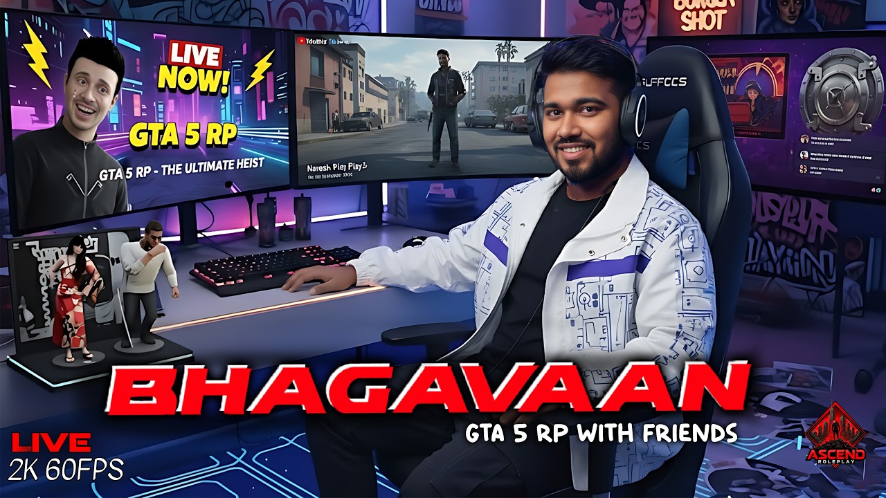 Bhagavaan RP - Lets have some fun Live in Ascend RP Server Live | GTA 5 ...