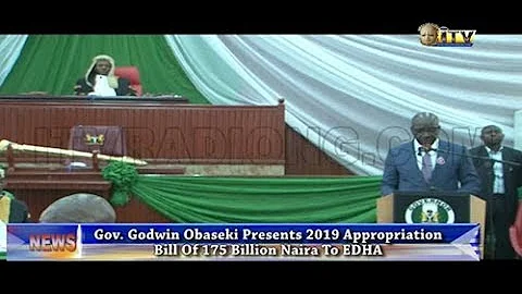 Gov. Obaseki presents 2019 Appropriation Bill of N175B to EDHA