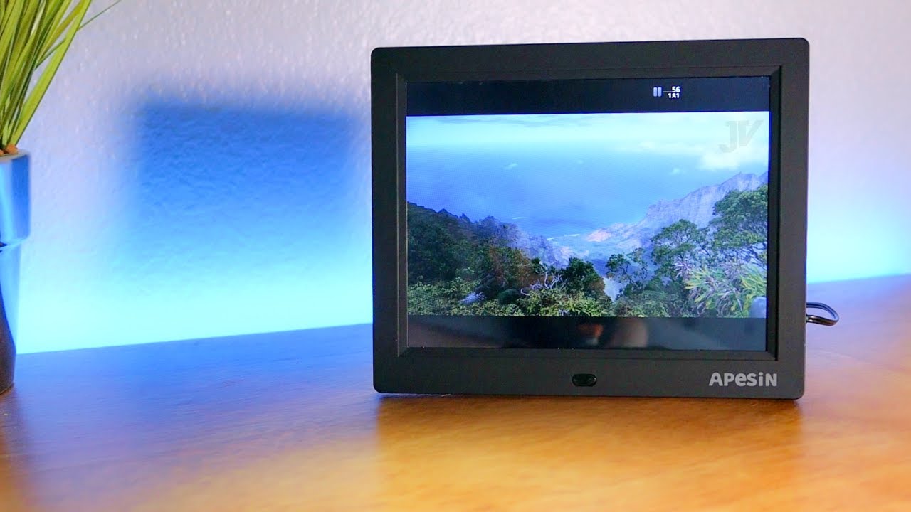 Digital Picture Frame APESIN 8 Inch 1024x768 Pixels HD Screen Black