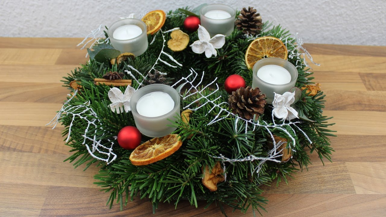 Weihnachtsdeko ❁ Adventskranz ❁ Deko Ideen mit Flora-Shop