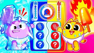 Fire & Ice For Kids Hot Vs Cold Funny Songs For Baby & Nursery Rhymes By Toddler Zoo Yay