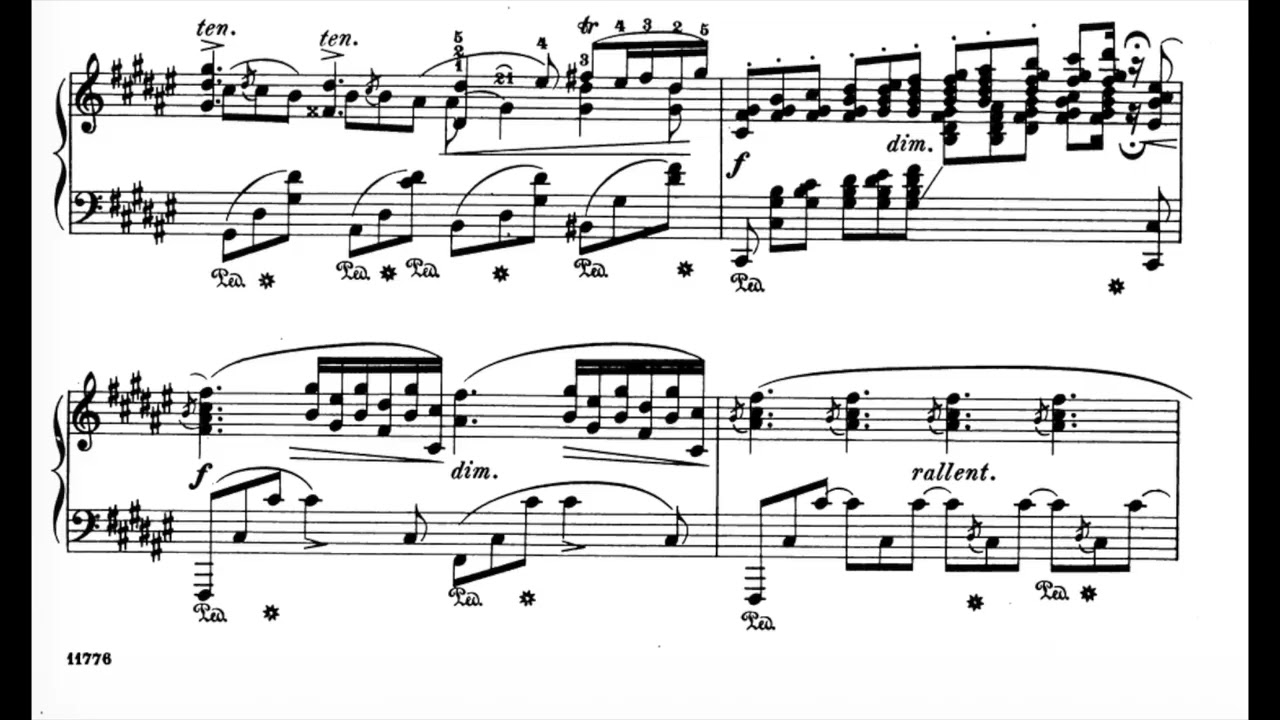 Chopin - Barcarolle, Op. 60 [Score Recording] -- Joseph Renouf, piano