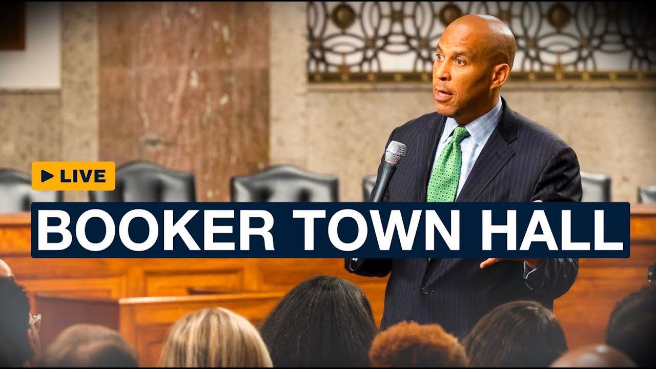 Live: Cory Booker hold Constituent Town Hall in New Jersey - YouTube