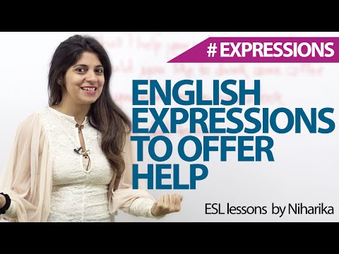 English expressions to offer help – Free spoken English lessons.