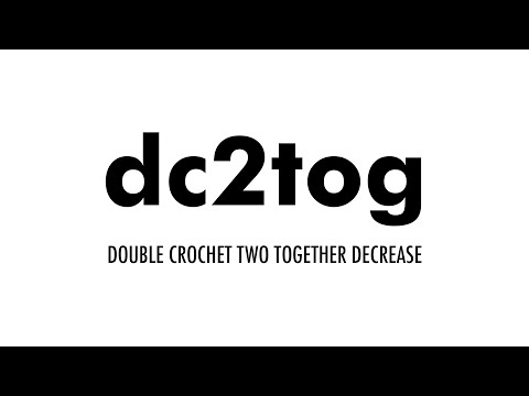 The Double Crochet Two Together (dc2tog) :: Crochet Abbreviation #34 :: Left Handed