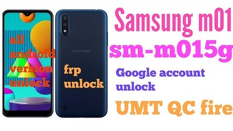 samsung m01 sm-m015g frp unlock Google account unlock using umt qcfire | vkmobiles