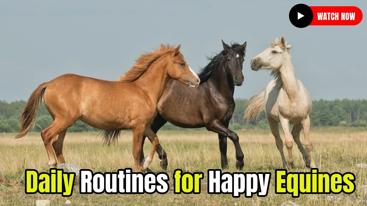 Horse Life Hacks: Daily Routines for Happy Equines Horse Breeding # ...