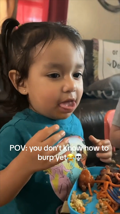 This little girl trying burp is too funny 😂