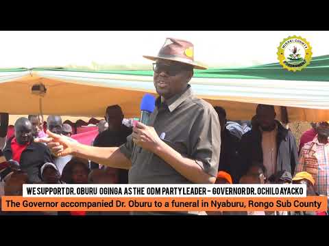 Governor Ochilo Up In Arms With Those Trying To Oppose Oburu Oginga S Leadership In ODM