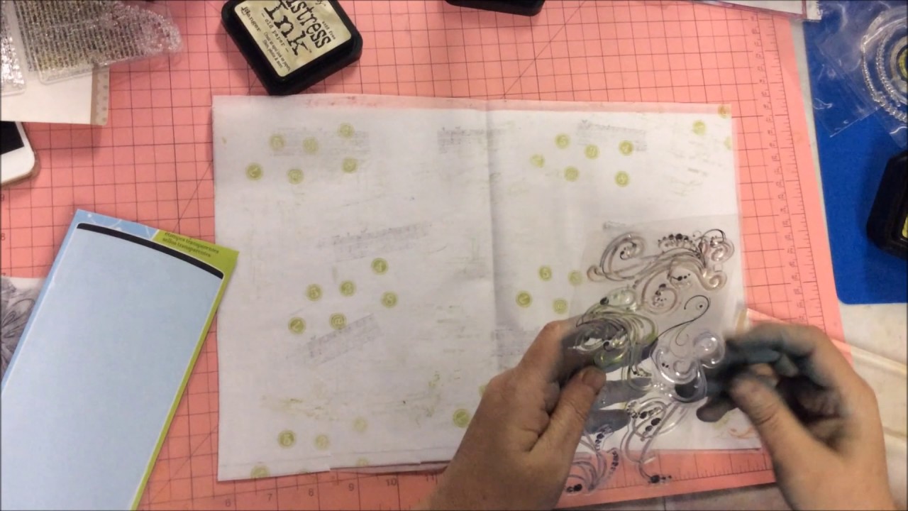 5 Min Tutorial Stamping on Tissue Paper YouTube
