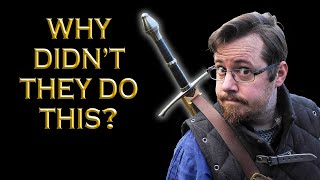 Why didn't medieval people wear SWORDS on their BACK?