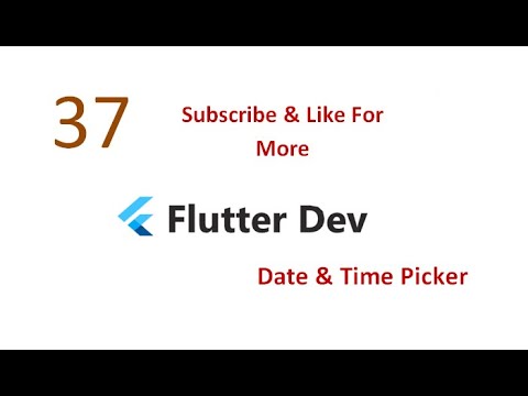 how to create Time and Date picker in flutter in hindi/urdu