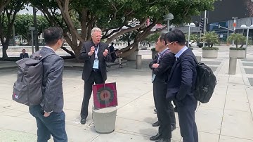 Outdoor demo of an Etulipa P10 panel at SID Display Week 2023