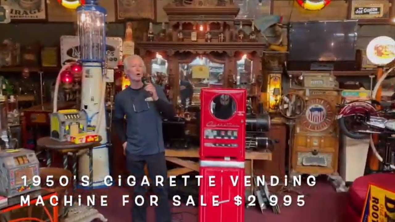 1950s cigarette machine 1950's Cigarette Vending Machine SOLD FOR $2,995