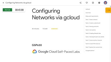 Configuring Networks via gcloud GSP630