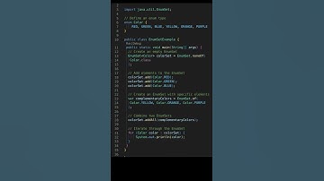 Java EnumSet: Efficient and Compact Enum Handling