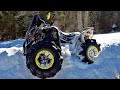 Mud Tires in Deep Snow (Torq Locked Can-Am's)