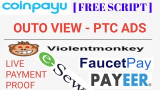 coinpayu violentmonkey script /outo view PTC ADS / LIVE payment proof Nepali