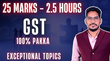 GST Exceptional Questions | CA Inter Law | Sept 2025 Exams