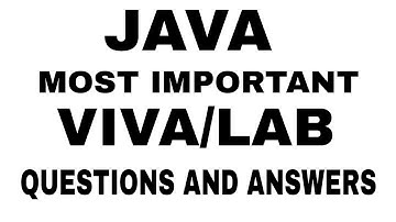 JAVA MOST IMPORTANT QUESTION FOR VIVA || JAVA BASIC QUESTIONS FOR VIVA AND ANSWERS || BCSL043 || EM