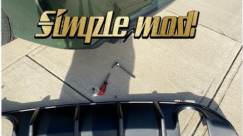 NEXT MOD UP!!! REAR DIFFUSER INSTALL!!!