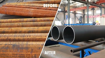 Shot blasting machine working video/shot blasting process/ surface finish in the industry