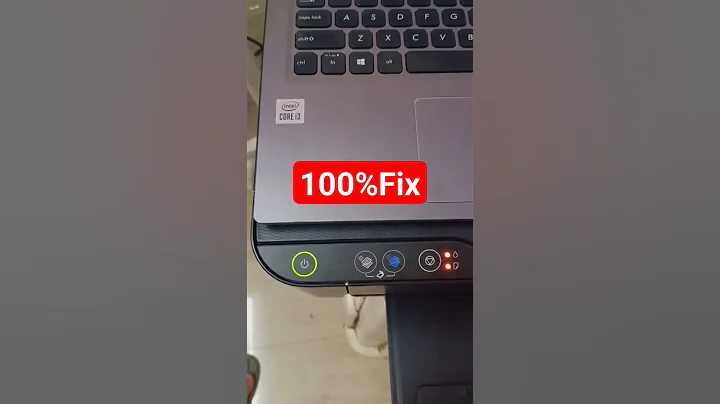 How to Fix Epson L3110 L3210 Printer Red light Blinking|Reset #shorts #shortsfeed #shorts