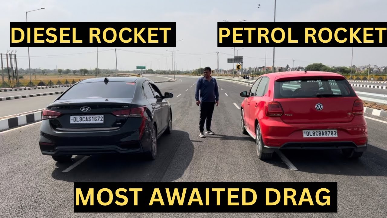 DRAG RACE: VW POLO TSI vs HYUNDAI VERNA 1.6D