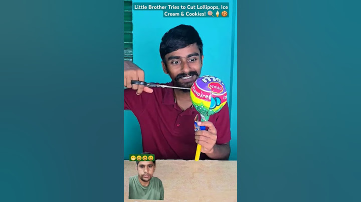 Little Brother Tries to Cut Lollipops, Ice Cream & Cookies! 🍭🍦🍪 #entertainment #funny #shorts