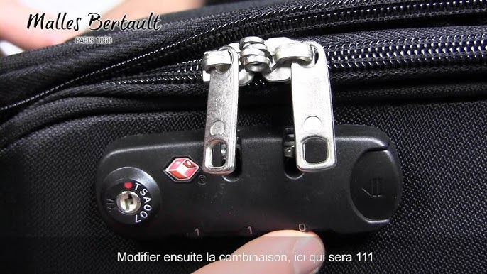 Cadenas TSA à combinaison pour bagages BENZI noir