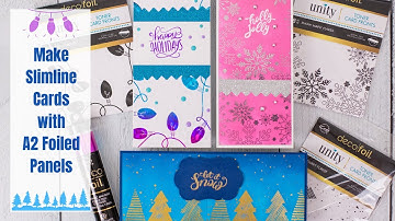How to Turn Foiled A2 Card Fronts into Slimline Holiday Cards