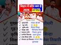 बिहार में कौन क्या है 2026 बिहार में वर्तमान में कौन क्या है 2026 बिहार में कौन क्या है 2025 बिहार