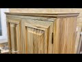 Travail du bois  partir de bois de chtaignier armoire en bois bricolage