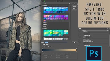 AMAZING Split tone PHOTOSHOP ACTION-variable colors