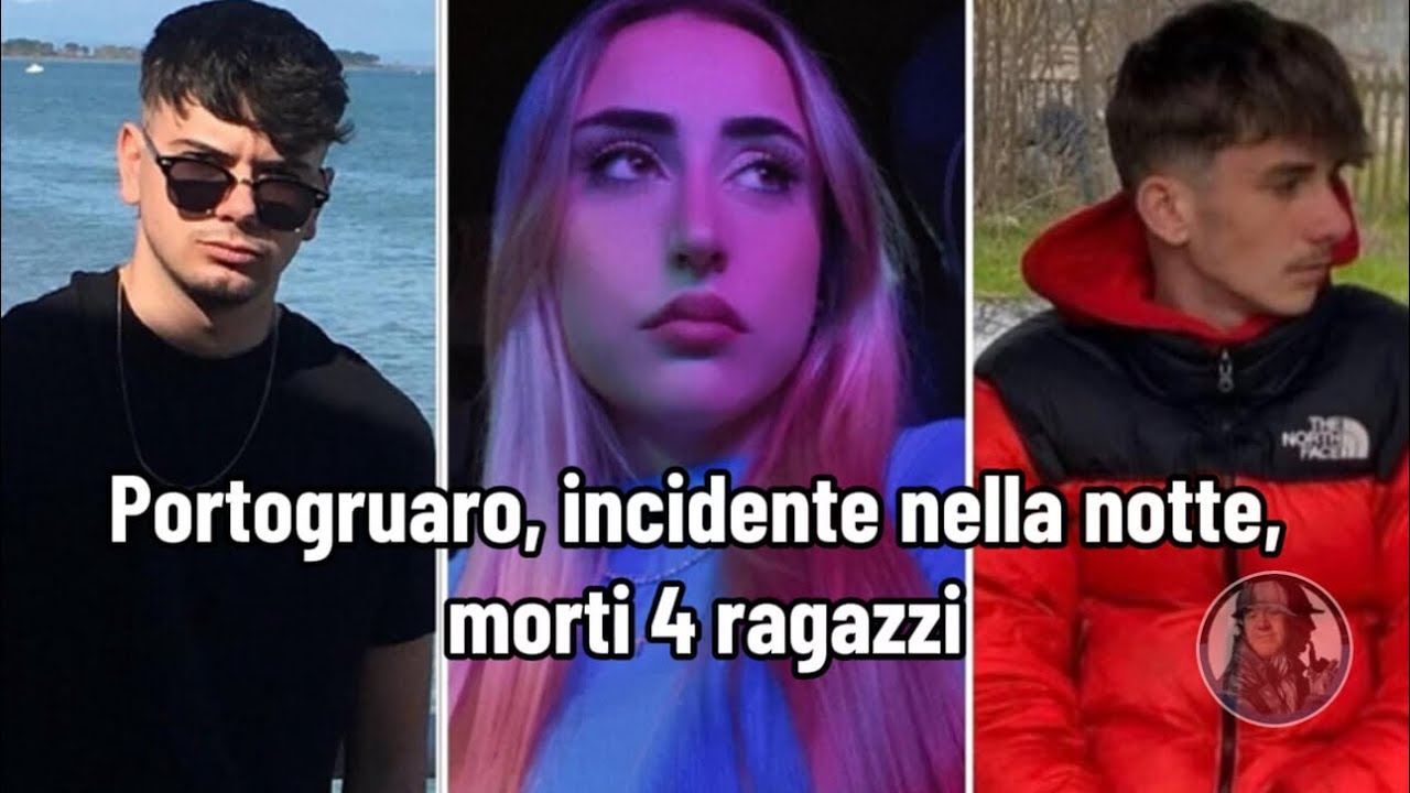 Portogruaro, incidente nella notte, morti 4 ragazzi - YouTube